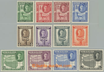 248136 - 1942 SG.105-116, George VI. ½a - 5R; complete set, 2R small