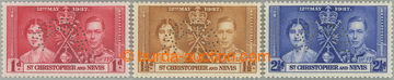 248147 - 1937 SG.65s-67s, Jiří VI. Korunovace 1P - 2½P s perforac�