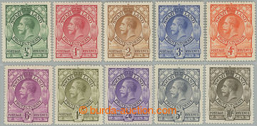 248158 - 1933 SG.11-20, George V. ½P - 10Sh; complete set, mainly hi