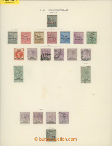 248230 - 1885-1902 SELECTION of / small collection of mint/ used stam