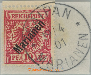 248264 - 1899 Mi.3I, Adler 10Pfg red with overprint MARIANA ISL. 48°