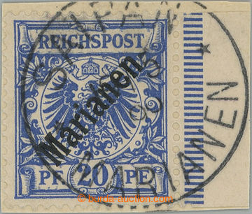 248265 - 1899 Mi.4I, Adler 20Pfg blue with overprint MARIANA ISL. 48