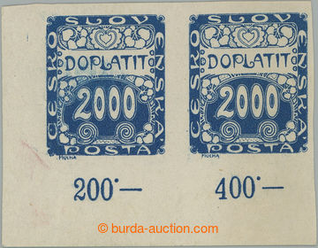 248306 - 1919 Pof.DL14, Ornament 2000h modrá, levá dolní rohová 2