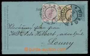 24831 - 1900 letter-card Mi.K16,  3 Kreuzer with uprated with stamp 