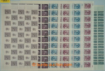 248337 - 1939-1945 COUNTER SHEET / comp. 15 pcs of half-sheets, conta