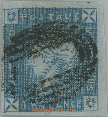 248378 - 1859 SG.37, POST PAID Lapirot 2P blue, early impression, ver