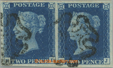 248408 - 1840 SG.5, TWO PENCE BLUE modrá, vodorovná 2-páska, TD 2,