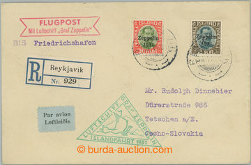 248419 - 1931 ZEPPELIN / ISLANDFAHRT 1931 / dopis do Československa 