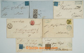 248462 - 1853-1867 6 letters and 1 front side, 3x Oldenburg (!) Mi.2I