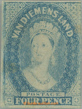 248480 - 1857 SG.36, Viktoria Chalon Head 4P pale blue, průsvitka č