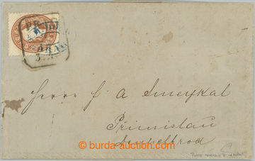 248572 - 1861 PORTE-MONNAIE / folded letter franked with 2 stamps 10K