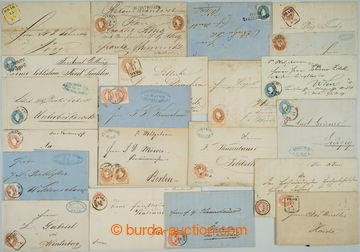 248579 - 1860-1861 CZECH LANDS / selection of 20 letters and 1 cut-sq