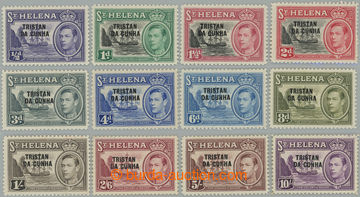 248613 - 1952 SG.1-12, Jiří VI. - Motivy ½P - 10Sh; kompletní sé