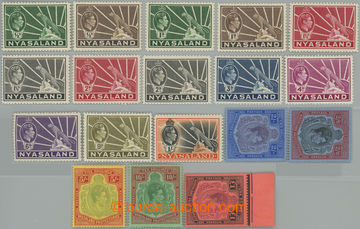 248616 - 1938-1944 SG.130-143, Jiří VI. Motivy ½P - £1; kompletn