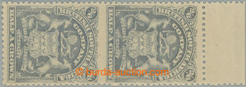 248650 - 1898 SG.85a, Coat of arms 2Sh6P grey, marginal vertical pair