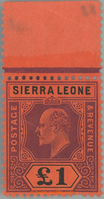 248659 - 1907 SG.111, Jiří V. £1, průsvitka násobná CA; bezvadn