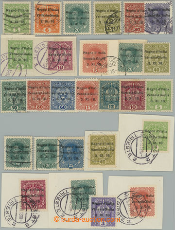 248675 - 1918 VENEZIA GIULIA / Sass.1-13, přetisky z 3. XI. 18, 26 r