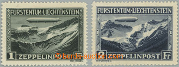 248682 - 1931 Mi.114-115, Zeppelin 1Fr (nepatrná stopa) a 2Fr; oblí