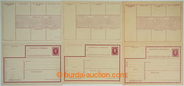 248696 - 1939-1942 stationery CPV1, 2, 3, complete set 3 pcs of Un po