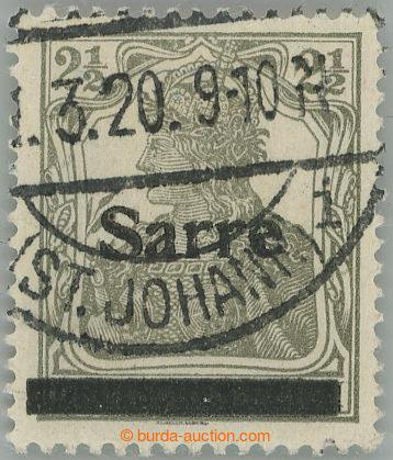 248724 - 1920 Mi.2b/III, Germania 2½Pfg dunkelgrüngrau (so-called. 