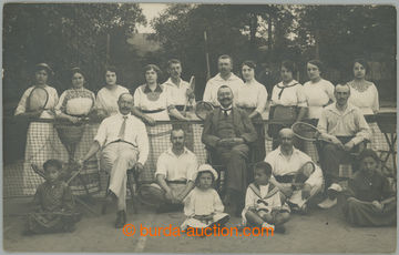 248801 - 1912 TENNIS / SLOVAKIA / skupinová  B/W photo postcard teni