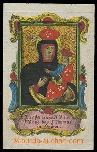 24888 - 1750 - 90? ručně kolorovaný sv. obrázek - Maria bey S.Th