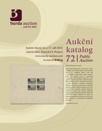 248954 - 2023 BURDA AUCTION s.r.o., katalog dvoudenní Aukce 72, celo