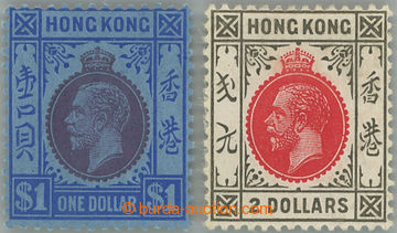 249030 - 1921-1937 SG.129-130, George V. $1 and $2, wmk Mult Script C