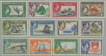 249059 - 1939-1955 SG.43-54, George VI. - Motives ½d - 5Sh, complete