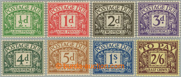 249062 - 1936-1937 SG.D19-D26, Doplatní ½d - 2Sh6d, průsvitka E 8 