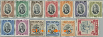 249063 - 1951 SG.172-184, Jiří VI. - Portrét a lodě ½c - $2,50, 