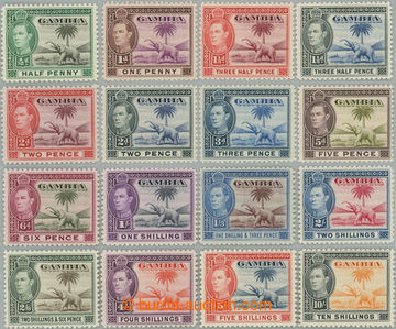 249068 - 1938-1946 SG.150-161, George VI. - Elephants ½d - 10Sh; com