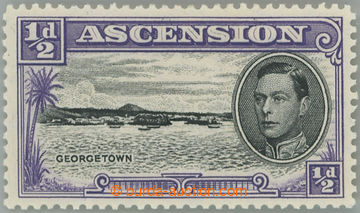 249072 - 1944 SG.38ba, George VI. - Landscape ½d black / blue-violet