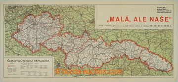 249098 - 1938 ČESKO-SLOVENSKO / Malá, ale naše, mapa 2. čs. repub