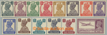 249108 - 1940-1943 SG.265-277, Jiří VI. 3P - 14A; kompletní série