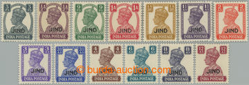 249110 - 1940-1943 SG.137-149, Indic George VI. 3P - 12A with overpri