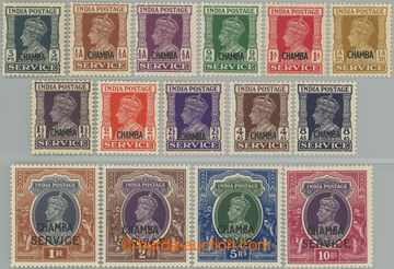 249119 - 1940-1943 SG.O72-O86, služební Jiří VI. 3P - 10R s přet