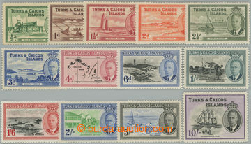 249123 - 1950 SG.221-233, George VI. - Motives ½P - 10Sh; complete s