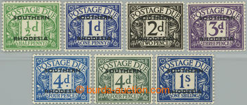 249129 - 1951 SG.D1-D7, Brit. postage-dues ½d-1Sh with overprint SOU