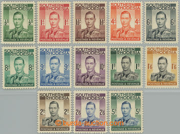 249131 - 1937 SG.40-52, George VI. ½P - 5Sh; complete set, c.v.. £8