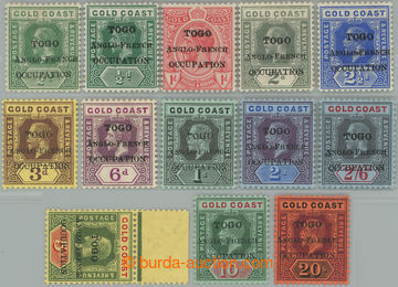 249137 - 1916 SG.H47-H58, Togo Anglo-French Occupation přetisk na zn