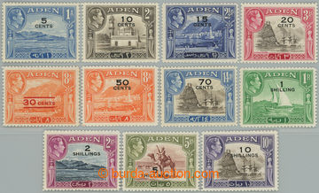 249150 - 1951 SG.36-46, overprint George VI. - Motives 5c/1a - 10Sh/1