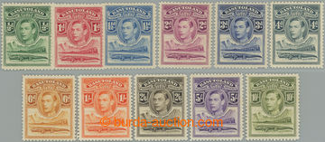 249164 - 1938 SG.18-28, Jiří VI. - Krokodýl ½P - 10Sh; kompletní