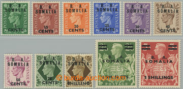 249204 - 1950 BRITISH OCCUPATION / SG.S21-S31, George VI. with overpr