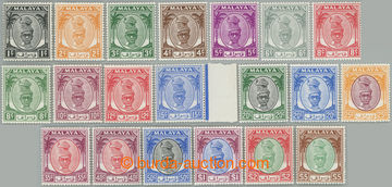 249208 - 1950-1956 SG.128-148, Sultán Jusuf 1c - $5, kompletní sér