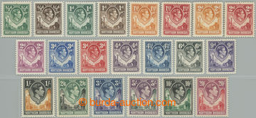 249212 - 1938-1952 SG.25-45, Jiří VI. - Fauna ½P - 20Sh; kompletn