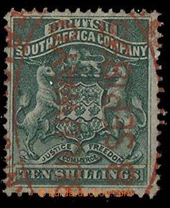 24927 - 1890 Mi.7, red postmark with date 18SEP1895, label, c.v.. 24