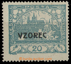 24928 -  Vzorec 20h modrozelená, Pof.8Cvz, zk. Stu
