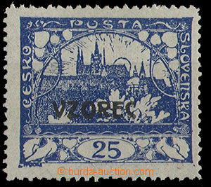24929 -  Vzorec 25h modrá, Pof.10Cvz, zk. Stu, kat. 250 Kč