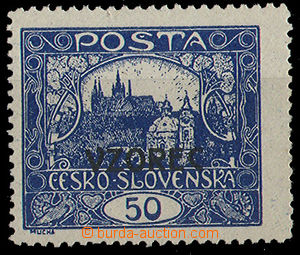 24930 -  Vzorec 50h modrá, Pof.16Cvz, zk. Gilbert, kat. 300 Kč